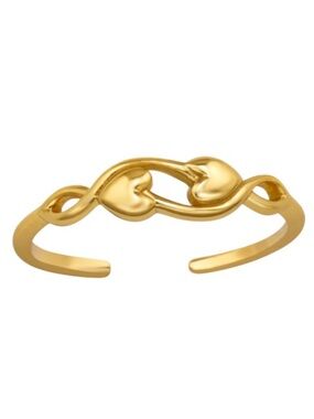 14K Gold Vermeil Adjustable Toe Ring